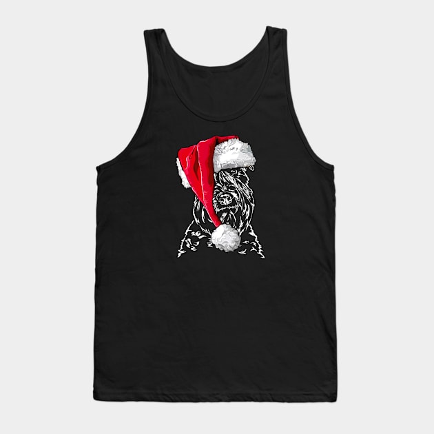 Soft Coated Wheaten Terrier Santa Christmas dog Tank Top by wilsigns